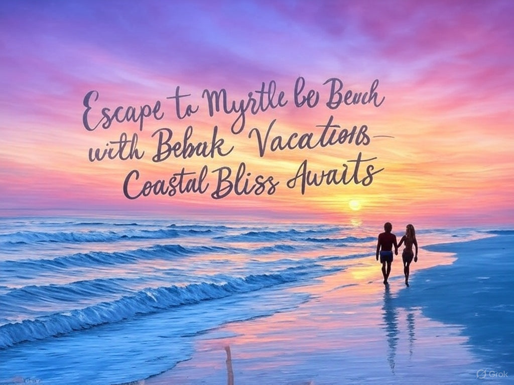 Escape to Myrtle Beach with Bebak Vacations! 3 nights in a killer oceanfront hotel—plush king bed, jaw-dropping sea views, and pure adult-friendly buzz, all yours from just $449 for 2!